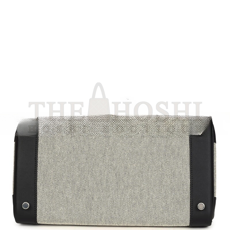 H**me5 BIRKIN 30 BLACK SWIFT AND ECRU TOILE PALLADIUM HARDWARE (30*22*15cm) Master Quality